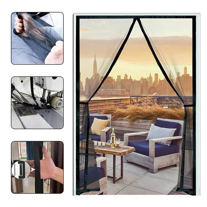 Skorter | Adjustable Magnetic Screen Door for Insect Protection