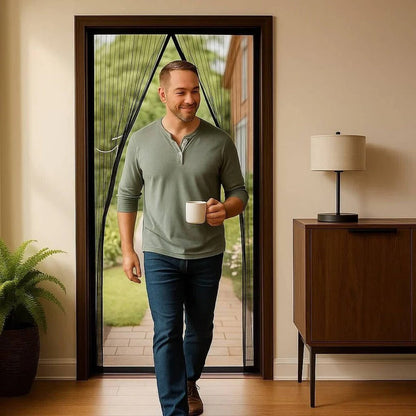 Skorter | Adjustable Magnetic Screen Door for Insect Protection