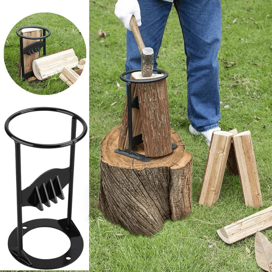 Skorter | Cast Iron Firewood Splitter, Manual Log Splitting Tool