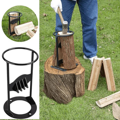Skorter | Cast Iron Firewood Splitter, Manual Log Splitting Tool