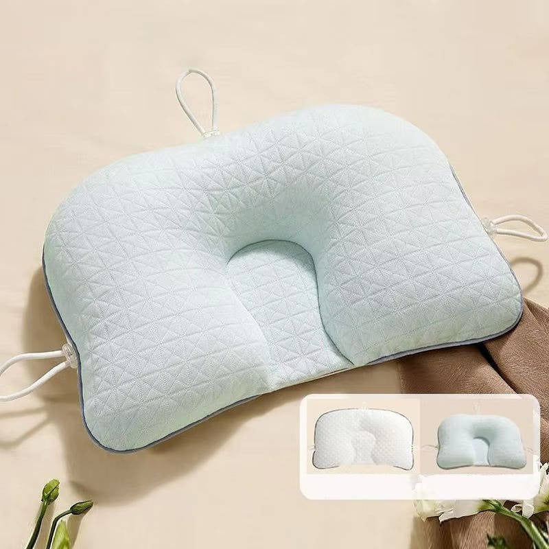 Skorter | Baby Pillow with Memory Foam and Cotton Cover, Portable Infant Support Cushion
