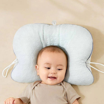 Skorter | Baby Pillow with Memory Foam and Cotton Cover, Portable Infant Support Cushion