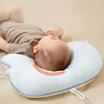 Skorter | Baby Pillow with Memory Foam and Cotton Cover, Portable Infant Support Cushion