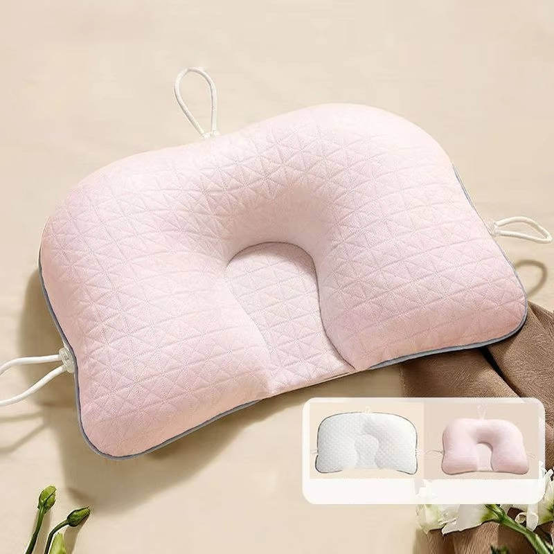 Skorter | Baby Pillow with Memory Foam and Cotton Cover, Portable Infant Support Cushion