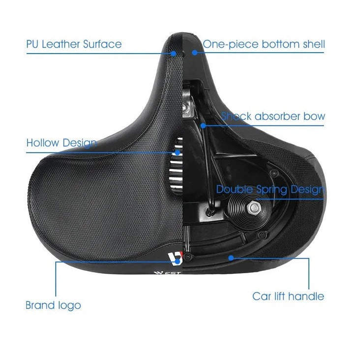 Skorter | AirFlow Comfort Bike Seat for Long Rides