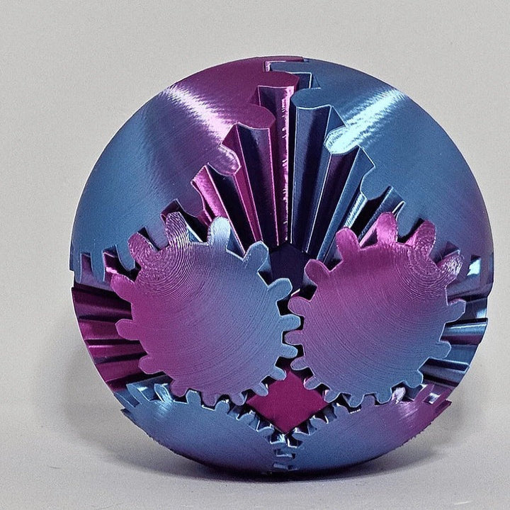 Skorter | Whirling Steampunk Fidget Ball – Calming Gear Toy for Focus