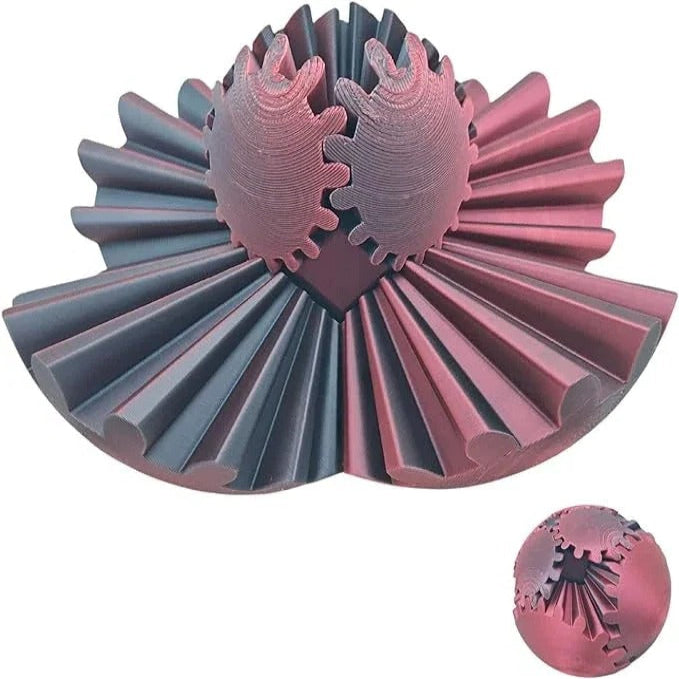 Skorter | Whirling Steampunk Fidget Ball – Calming Gear Toy for Focus