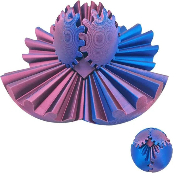 Skorter | Whirling Steampunk Fidget Ball – Calming Gear Toy for Focus