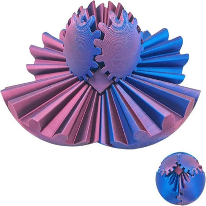 Skorter | Whirling Steampunk Fidget Ball – Calming Gear Toy for Focus