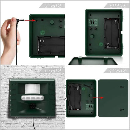 Skorter | Ultrasonic Bird Deterrent – Solar-Powered Outdoor Device for Woodpeckers