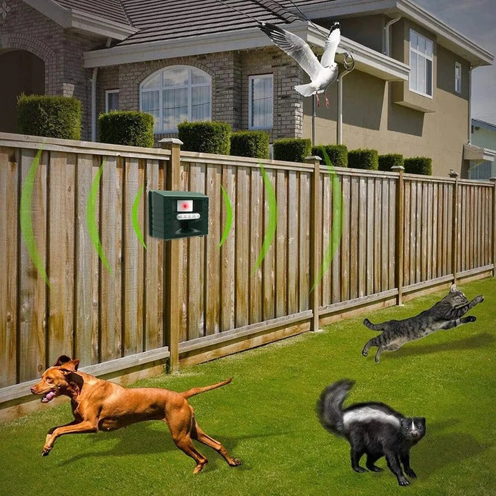 Skorter | Ultrasonic Bird Deterrent – Solar-Powered Outdoor Device for Woodpeckers