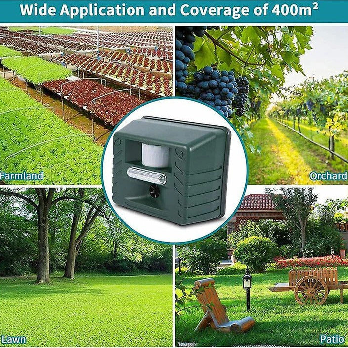 Skorter | Ultrasonic Bird Deterrent – Solar-Powered Outdoor Device for Woodpeckers