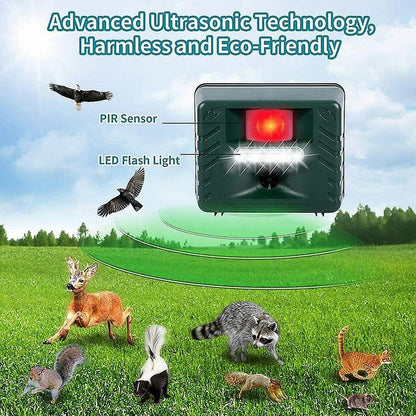 Skorter | Ultrasonic Bird Deterrent – Solar-Powered Outdoor Device for Woodpeckers