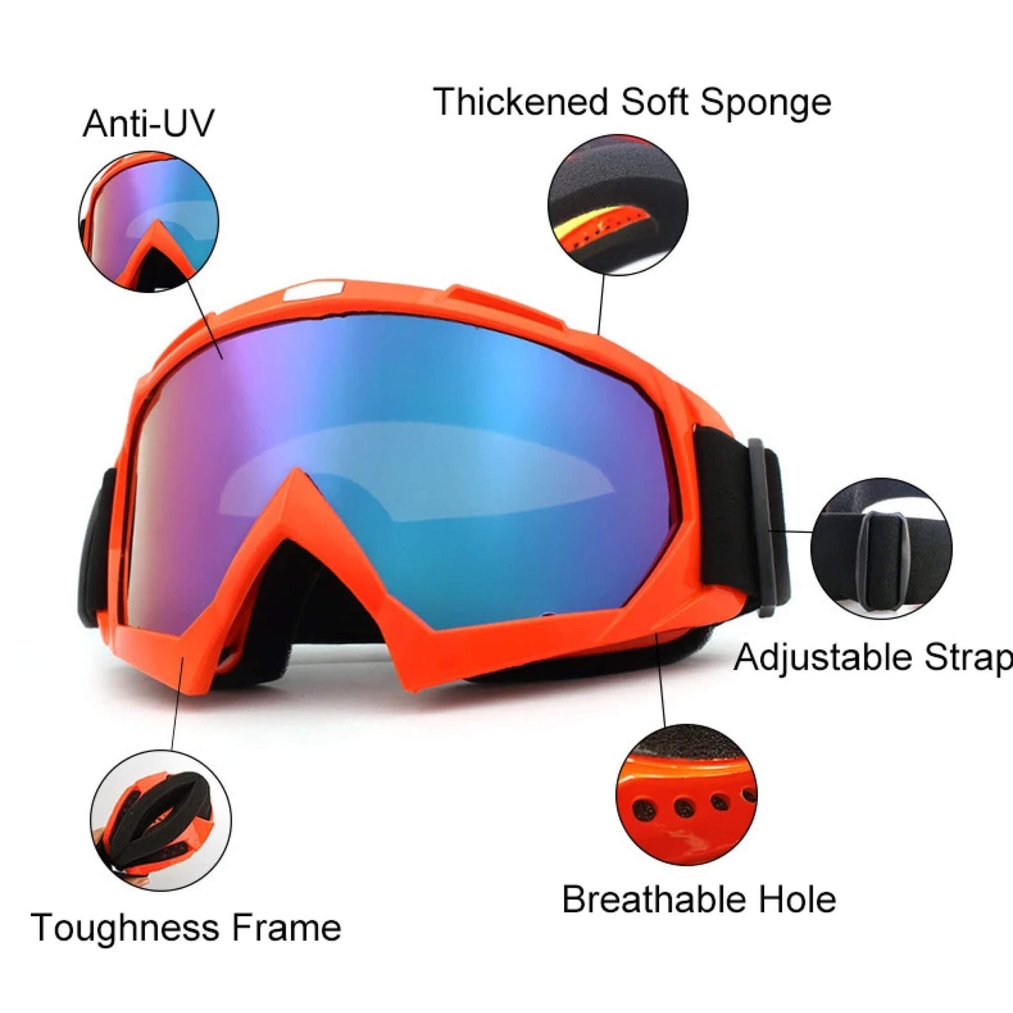 Skorter | Snow Skiing Goggles Snowboard Top Rated Sunglasses for Men and Woman Female Ladies