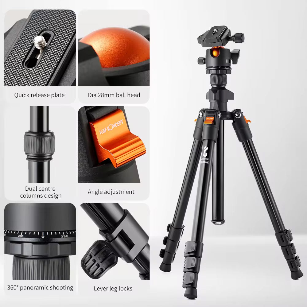 Skorter | Camera Tripods – Lightweight Tripod for Phone and Camera, 187cm/73.6in, Great Travel Tripods