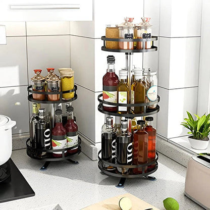 Skorter | 3 Tier Swivel Metal Organizer