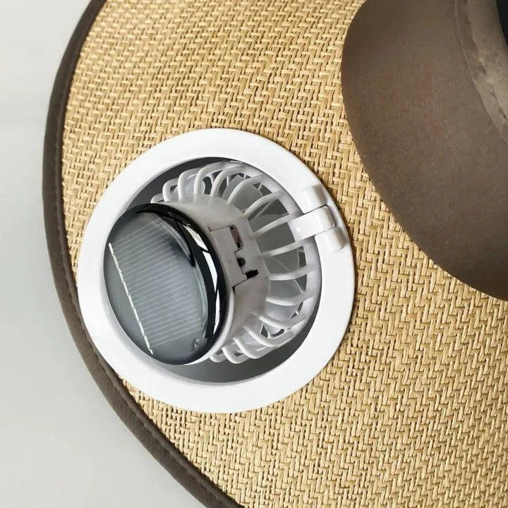 Skorter | Wide Brim Sun Hat with Solar Powered Fan