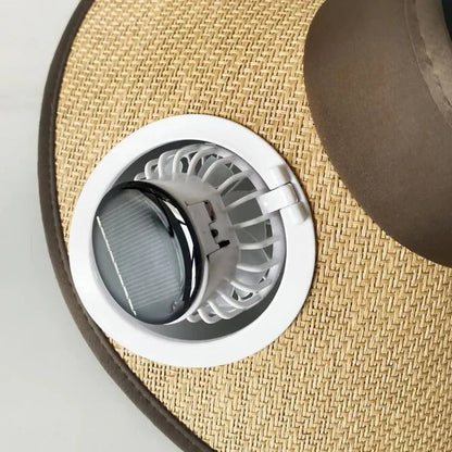 Skorter | Wide Brim Sun Hat with Solar Powered Fan