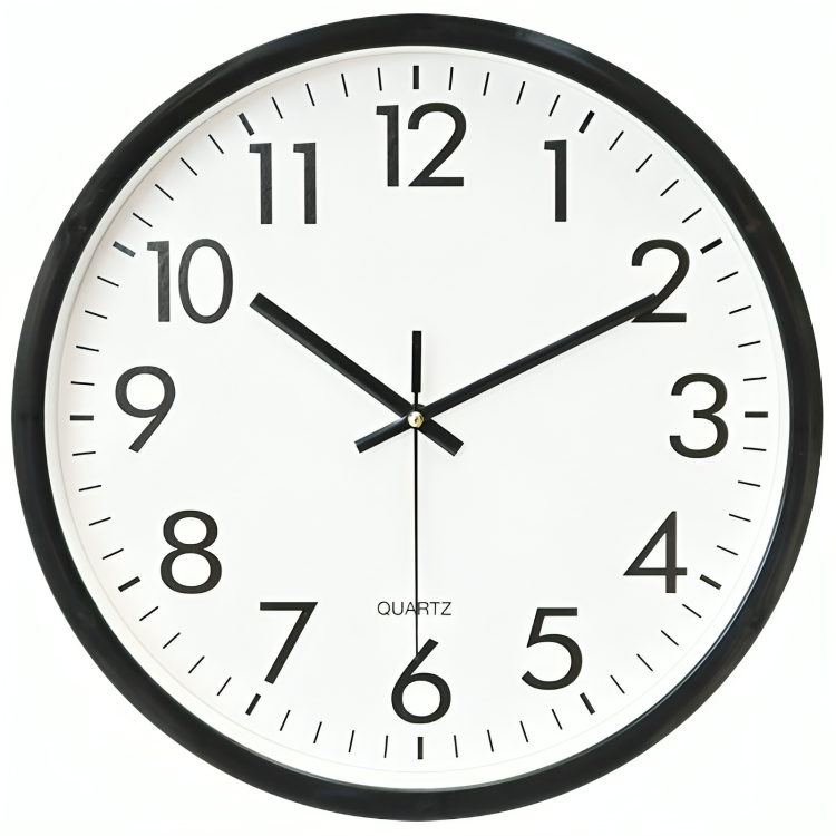 Skorter | Timeless Elegant Atomic Wall Clock – Precision Timekeeping, Indoor & Outdoor Use, 34cm