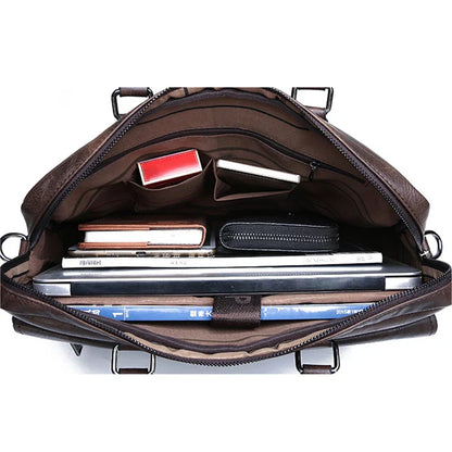 Skorter | Benedicto – Stylish Genuine Leather Shoulder Bag for Men | Classic Crossbody Satchel for Daily Use