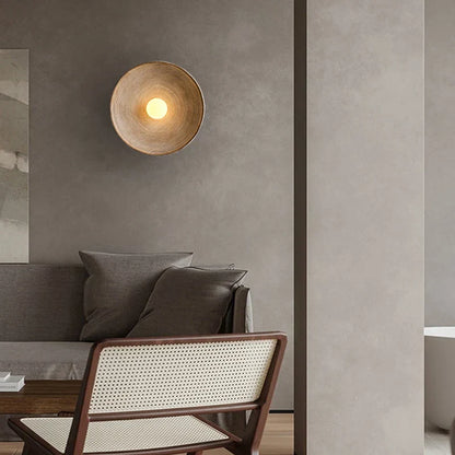 Skorter | Japanese Vintage Ridge Wall Lamp – Elegant Zen-Inspired LED Wall Light for Living Room, Bedroom & Hallways