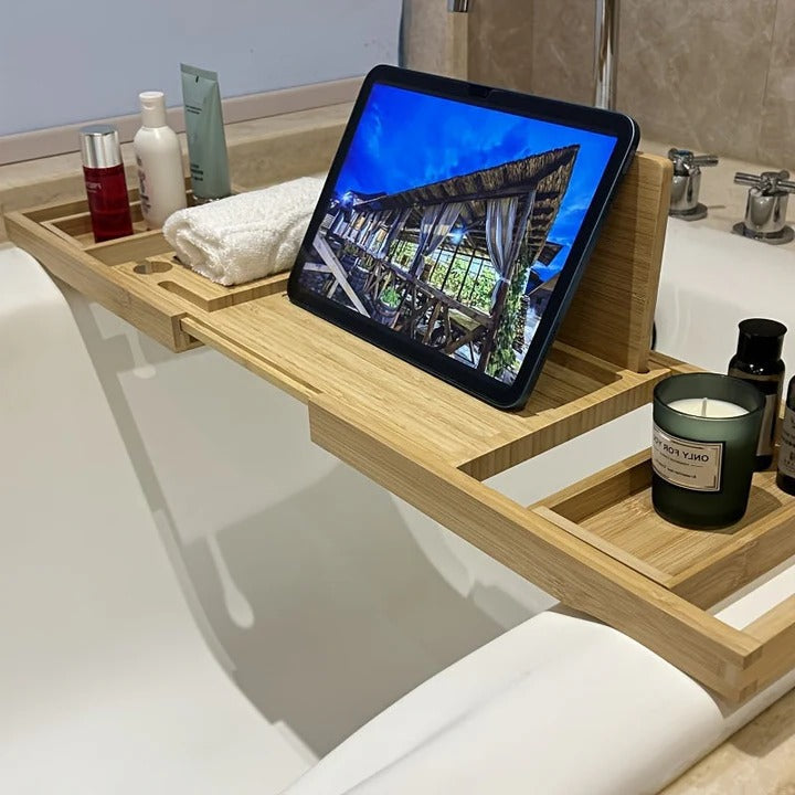 Skorter | Bamboo Bathtub Tray