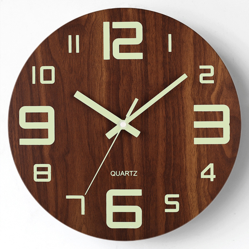Skorter | Nightlight Wooden Wall Clock