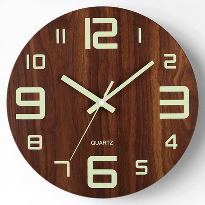 Skorter | Nightlight Wooden Wall Clock