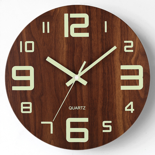 Skorter | Nightlight Wooden Wall Clock