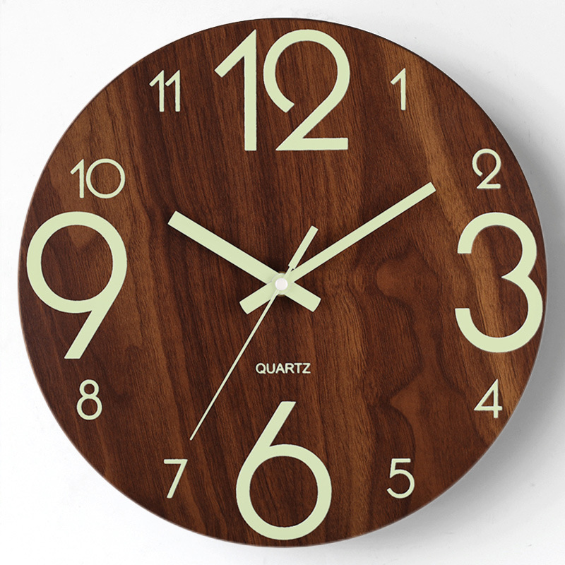 Skorter | Nightlight Wooden Wall Clock