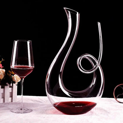 Skorter | Elegant Swirling Wine Decanter for Aeration and Serving