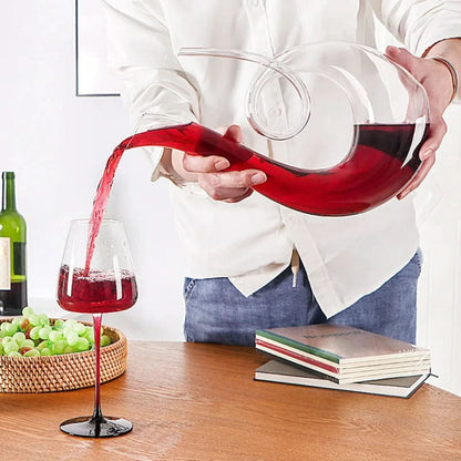 Skorter | Elegant Swirling Wine Decanter for Aeration and Serving