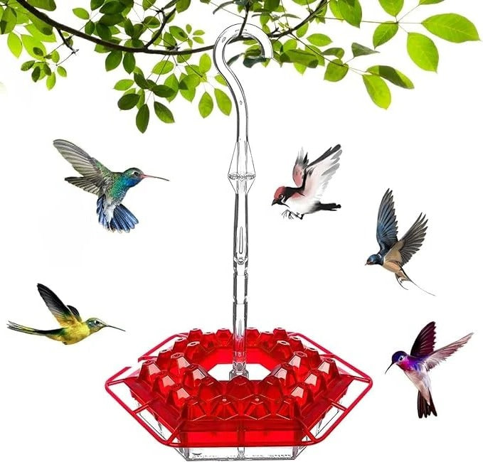 Skorter | Ant Proof Hummingbird Feeder, Outdoor Hanging Perch