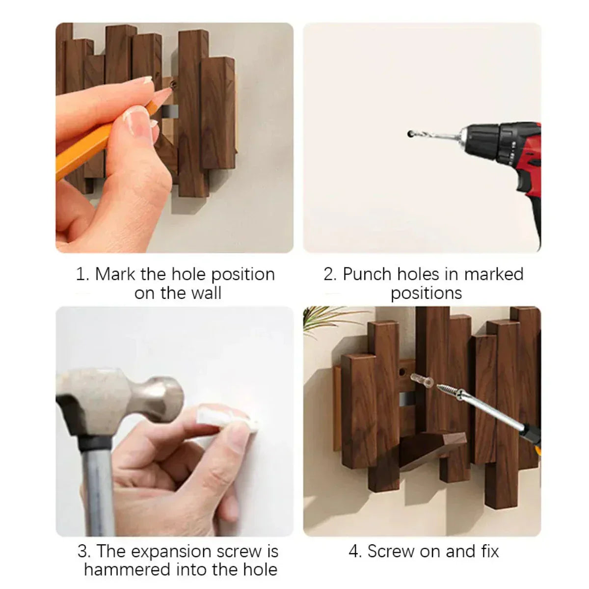 Skorter | Wall coat rack made of wood piano – Practical and elegant for organizing your entryway