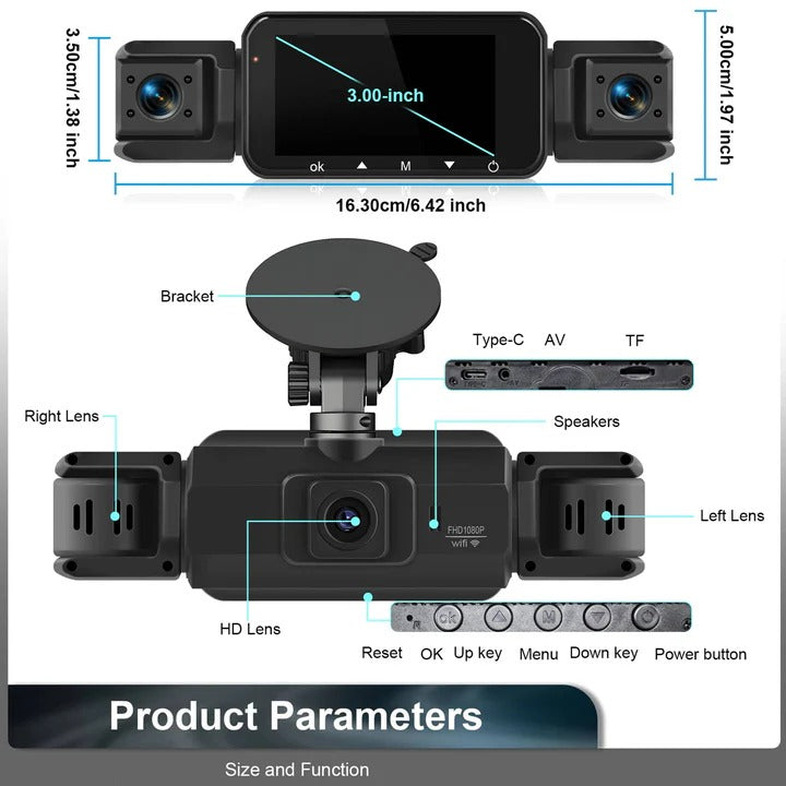 Skorter | Smart Car Dash Camera System with Night Vision and WiFi