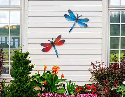 Skorter | 1/2 pieces Lively Metal Wildbite Wall Art - Artistic Outdoor Decoration for Gardens, Houses & Events - Durable, Versatile & Eye-Catching - A Perfect Gift Idea for Any Occasion