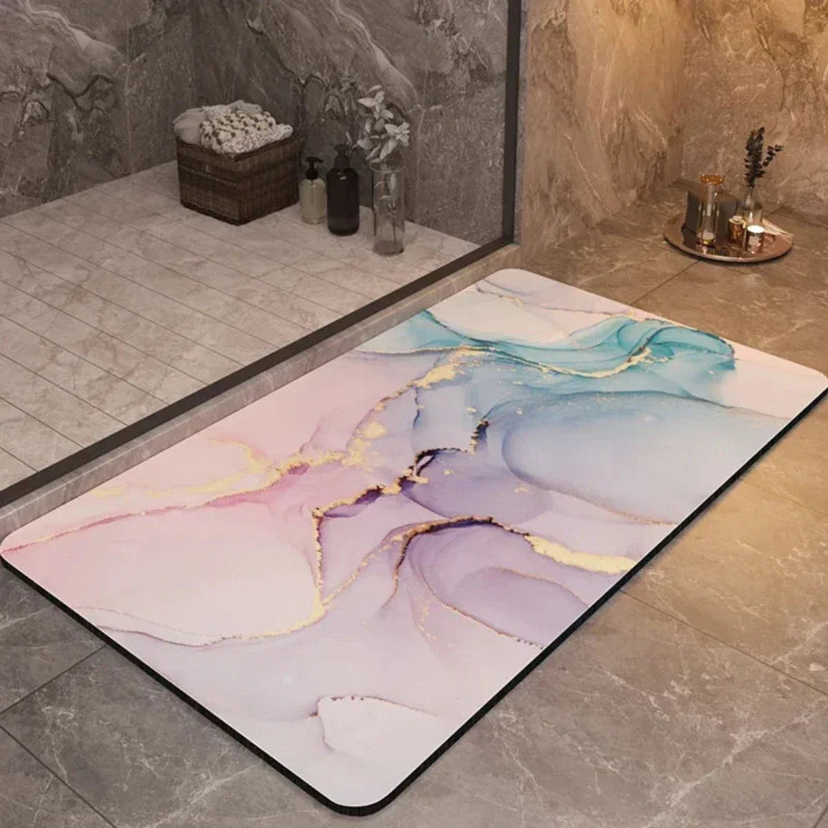 Skorter | AquaLuxe – Quick-Dry Bathroom Mat