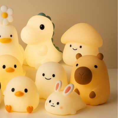 Skorter | Paddie Mushroom Night Light – Soft Silicone Lamp for Kids
