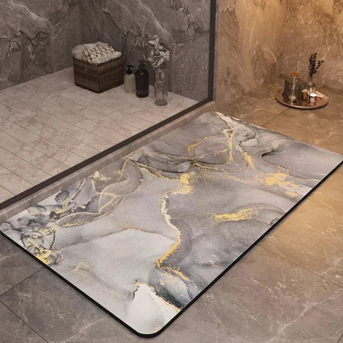 Skorter | AquaLuxe – Quick-Dry Bathroom Mat