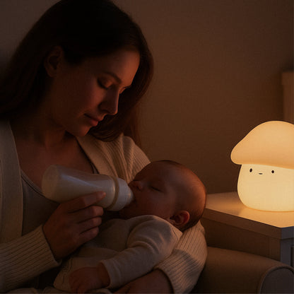 Skorter | Paddie Mushroom Night Light – Soft Silicone Lamp for Kids