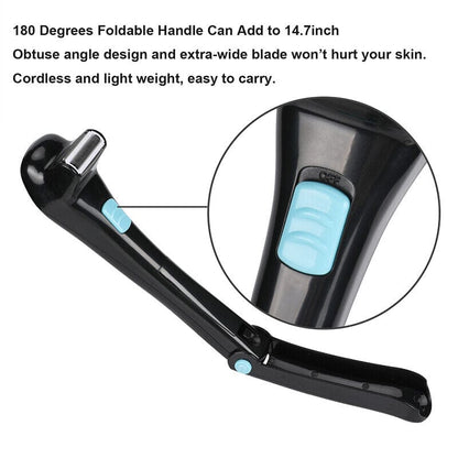 Body Hair Removal Men Electric Back Shaver Razor Manscaping Trimmer Foldable