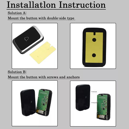 Skorter | Wireless Waterproof Doorbell with LED Flash – Easy Installation, Adjustable Volume & 36 Chimes