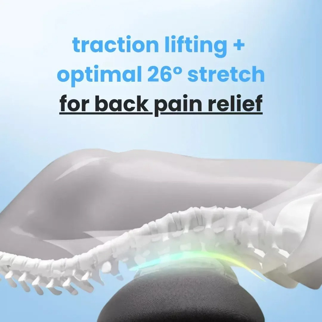 Skorter | Back Pain Massager with Heat & Vibration, Spinal Support for Sciatica Relief, Lower Back Pain & Posture Correction – 3-in-1 Home Therapy