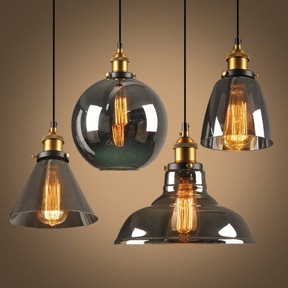 Skorter | GlassHaven – Elegant Industrial Pendant Lamp