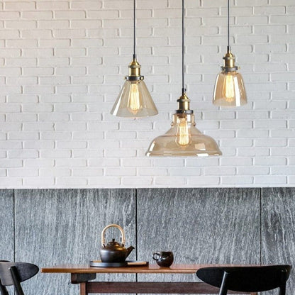 Skorter | GlassHaven – Elegant Industrial Pendant Lamp