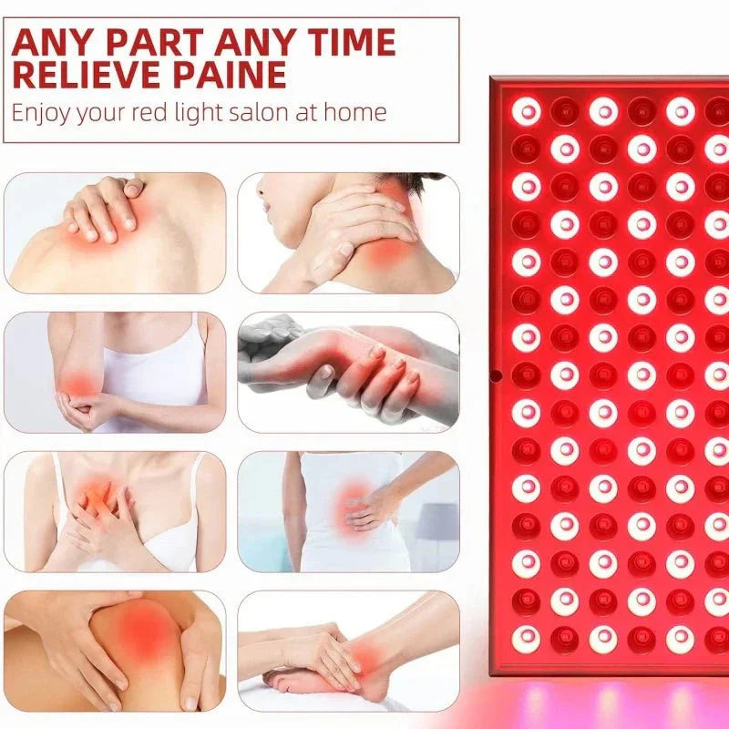 Skorter | Infrared Light Therapy Panel – 225 LED Red & Near-Infrared – Skin Rejuvenation, Pain Relief & Relaxation for Home Use