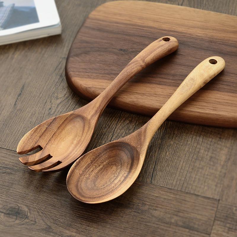 Skorter | 2-piece Wood Salad Spoon Set