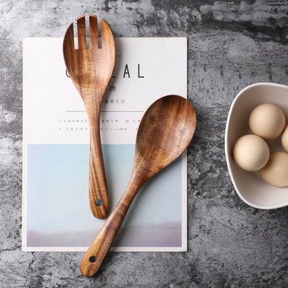 Skorter | 2-piece Wood Salad Spoon Set