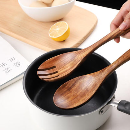 Skorter | 2-piece Wood Salad Spoon Set