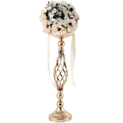 Skorter | 2-piece Metal Gold Candle Holder Table Decoration